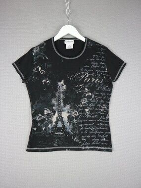 Paradisio Paris Y2K Style Shirt Womens Medium